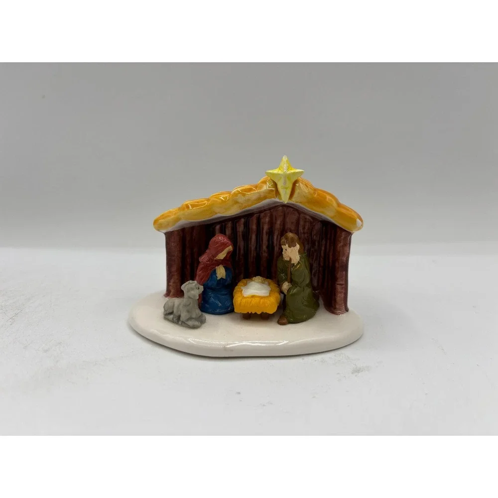 Department 56 1988 Vintage Original Snow Village Outdoor Nativity Scene 5135-7